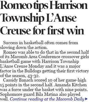 Romeo defeats L’Anse Creuse for first basketball victory 