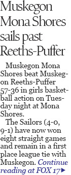 Mona Shores wins 8th straight, maintains 1st place tie 