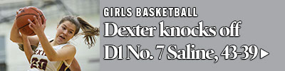 Dexter girls knock Saline from ranks of unbeatens in clash for first place in SEC-Red 
