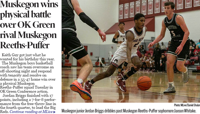 Muskegon boys basketball finds beauty in ugly win over Reeths-Puffer 