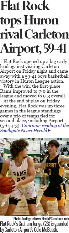 Flat Rock boys’ basketball improves to 7-0 in Huron League