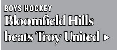 Bloomfield Hills caps off unblemished OAA hockey record with win over Troy United 