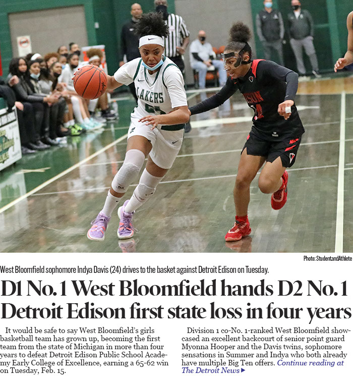 West Bloomfield first team in state to beat Edison since 2018 