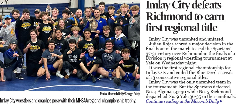 Imlay City defeats Richmond for first regional wrestling championship 