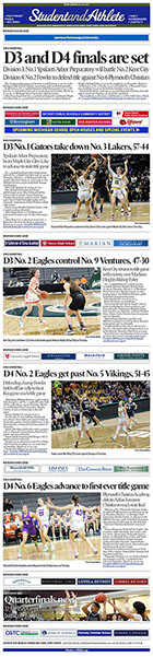 March 18, 2022 StudentandAthlete.org front page