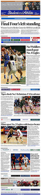 March 23 2022 StudentandAthlete.org front page