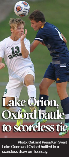 Lake Orion and Oxford play to scoreless draw 