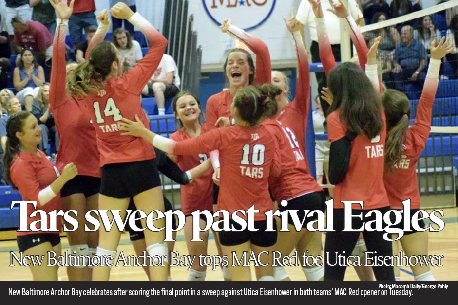 Anchor Bay sweeps Eisenhower in MAC Red volleyball opener 
