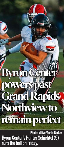 Byron Center continues to roll behind explosive first-year varsity quarterback 