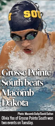 Yoo, Lezotte lead Grosse Pointe South to swim victory over Dakota 