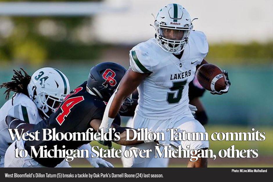 4-star DB Dillon Tatum commits to Michigan State over Michigan, others 