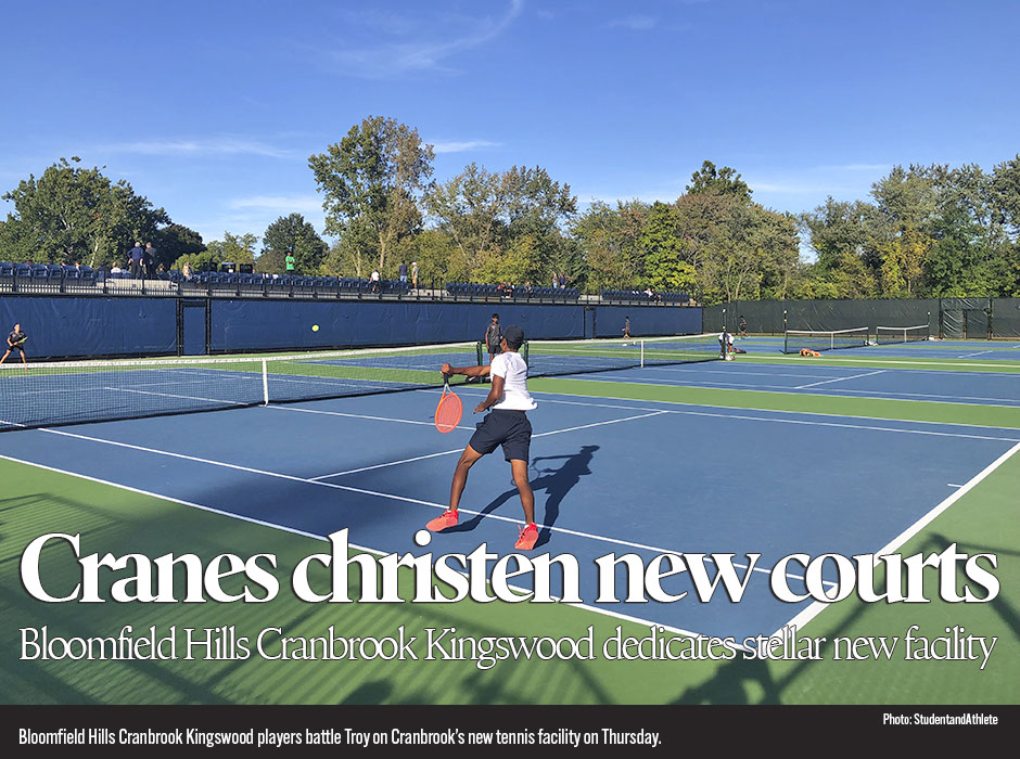    Bloomfield Hills Cranbrook Kingswood dedicated a breathtaking new tennis complex with a special ceremony on Thursday, Sept. 30. 