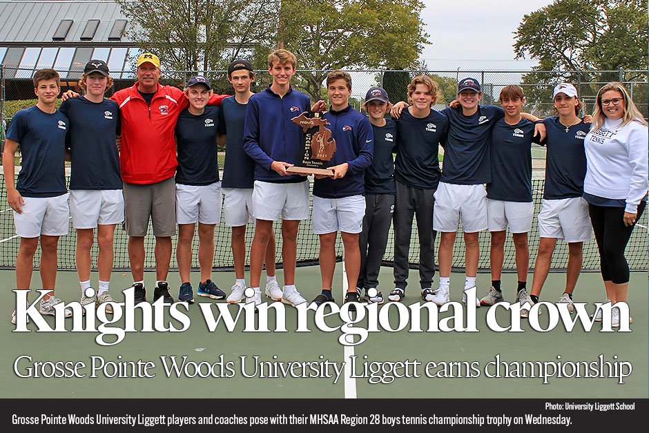 Boys tennis: Grosse Pointe Woods University Liggett wins MHSAA regional championship.