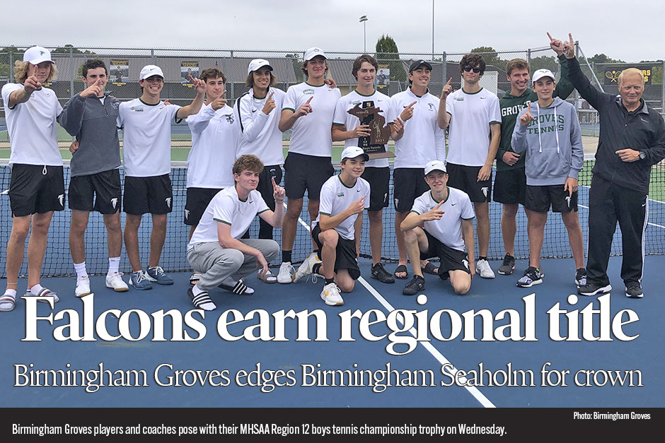 Boys tennis: Birmingham Groves wins MHSAA regional championship.