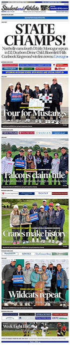 October 17, 2021 StudentandAthlete.org front page MHSAA Girls Golf