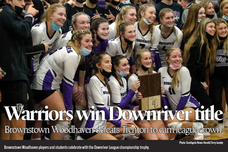 Woodhaven volleyball downs Trenton; earns outright Downriver League title