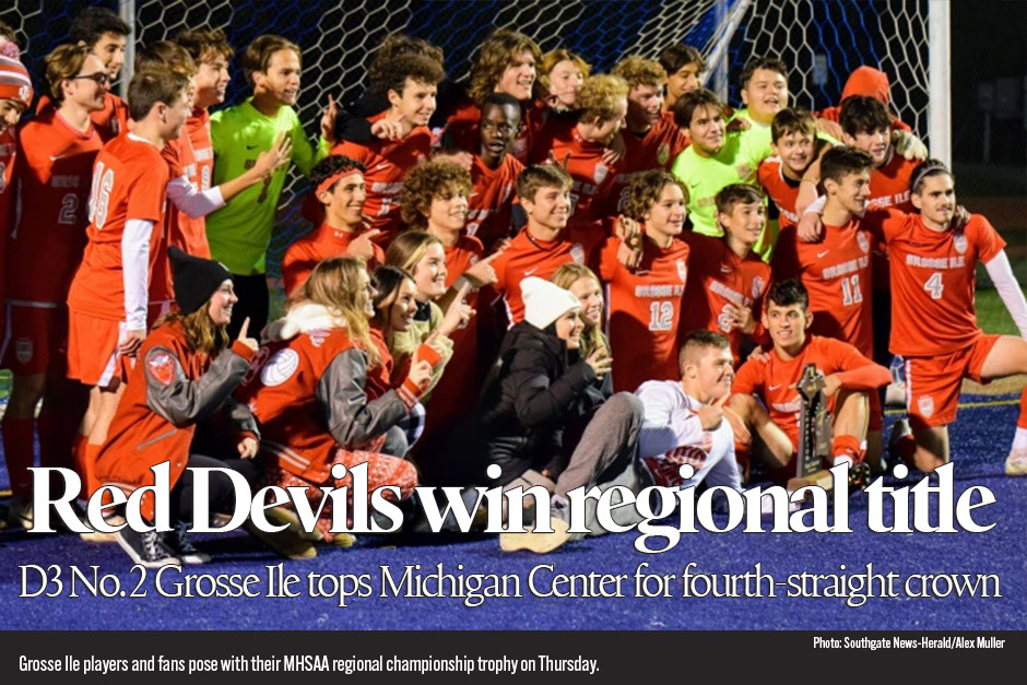 Grosse Ile boys’ soccer cruises past Michigan Center for 4th straight regional title