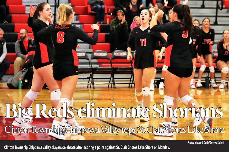 Chippewa Valley sweeps Lake Shore to open volleyball tournament 