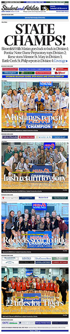 November 21, 2021 StudentandAthlete.org front page -- volleyball finals