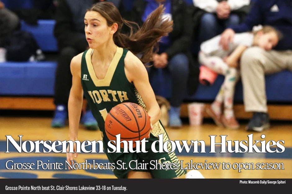 Strong defense carries Grosse Pointe North to basketball victory over Lakeview 