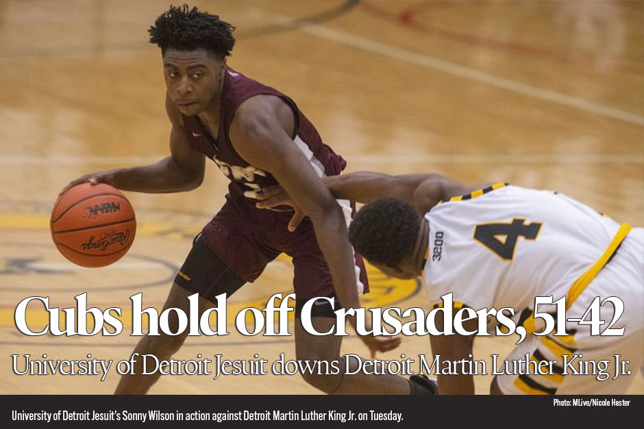Detroit U-D Jesuit basketball tops King, 51-42, survives one-man show by Chansey Willis 