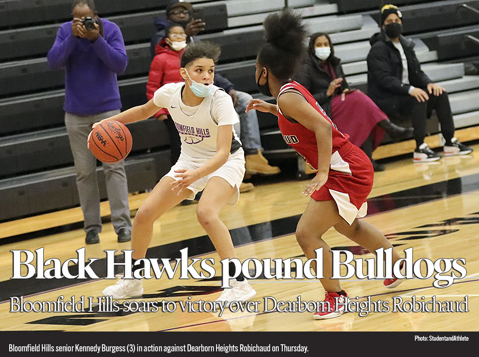 Girls basketball: Bloomfield Hills defeats Dearborn Heights Robichaud on Thursday, Dec. 9, 2021
