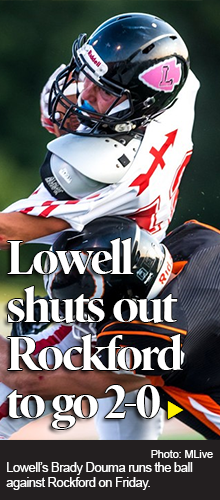 Lowell beats Rockford 14-0 in clash of longtime powers before nearly 7,000