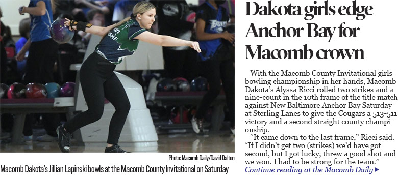 Alyssa Ricci’s clutch shots lift Dakota to county bowling championship 
