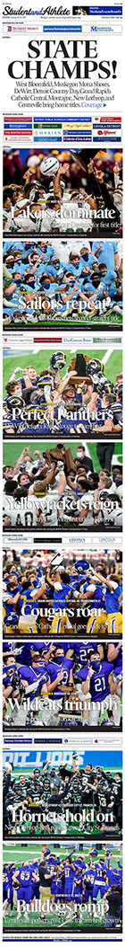 January 24, 2021 front page -- StudentandAthlete.org -- Football 