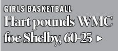 Hart girls roll past Shelby in WMC action