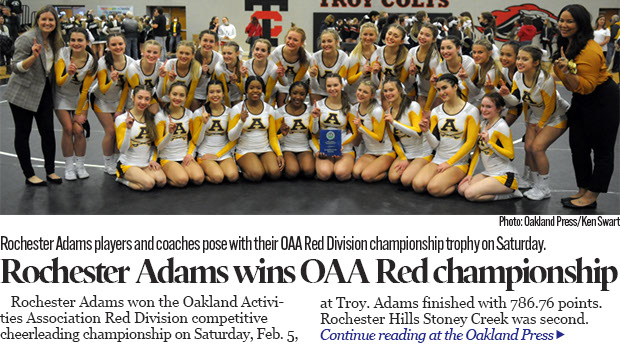 OAA Red competitive cheer championship photo gallery 