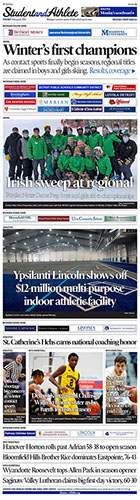February 9, 2021 front page -- StudentandAthlete.org 