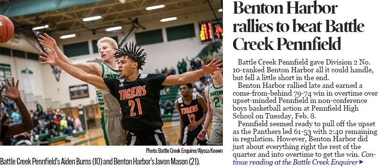 No. 10 Benton Harbor 'bats a thousand' down the stretch, rallies to beat Pennfield in OT 