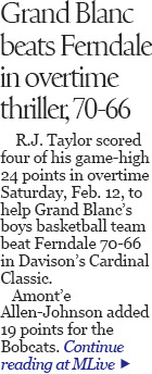 Defending state champ Grand Blanc wins 9th straight