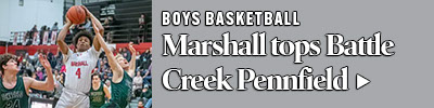 Marshall strengthens hold on first place in league with win over Pennfield 