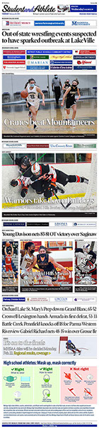 February 18, 2021 front page -- StudentandAthlete.org 