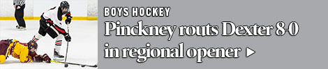 Pinckney routs Dexter, moves one step closer to second regional hockey title 
