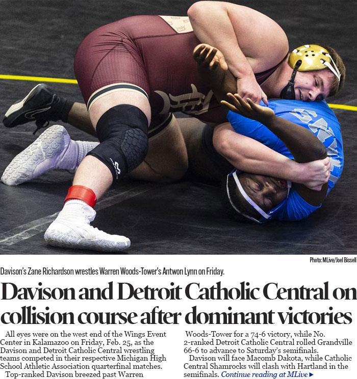 Davison, Detroit Catholic Central on collision course after dominant quarterfinal wins 