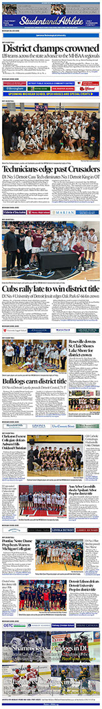 March 12, 2022 StudentandAthlete.org front page