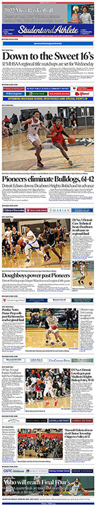 March 15, 2022 StudentandAthlete.org front page