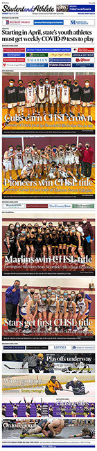 March 20, 2021 front page -- StudentandAthlete.org 