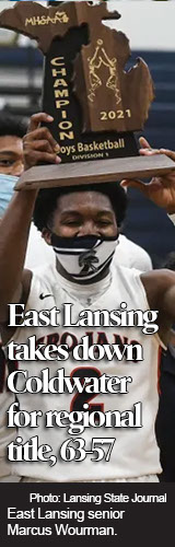 Marcus Wourman leads way in East Lansing basketball's regional title win over Coldwater 