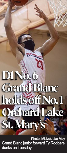 Grand Blanc in Division 1 semis after ending Orchard Lake St. Mary’s 27-game winning streak 