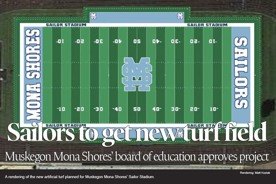 Many excited about Mona Shores school board’s artificial turf approval, especially band director 