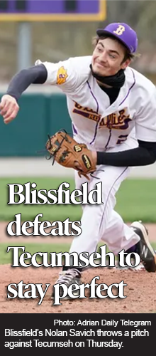 Blissfield baseball rallies against Tecumseh 