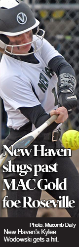 New Haven slugs past Roseville in MAC Gold softball game 