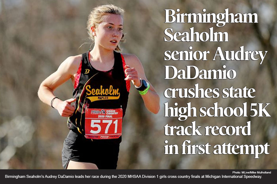 Seaholm runner Audrey DaDamio crushes Michigan’s high school 5k track record in first attempt 