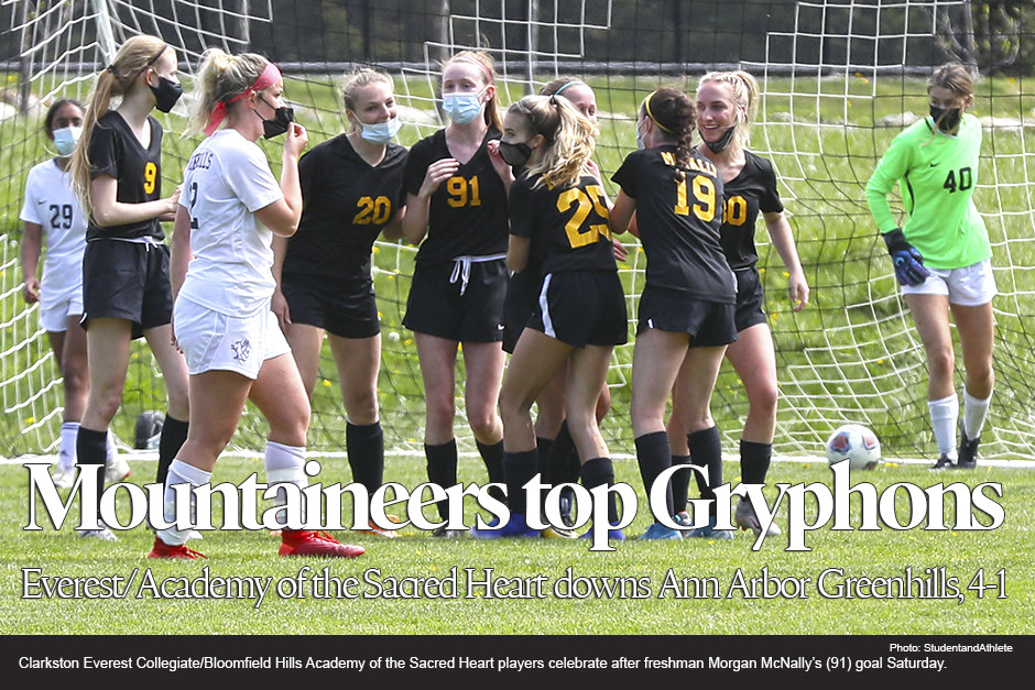 Girls soccer: Clarkston Everest Collegiate/Bloomfield Hills Academy of the Sacred Heart defeats Ann Arbor Greenhills 4-1 on Saturday, May 1, 202