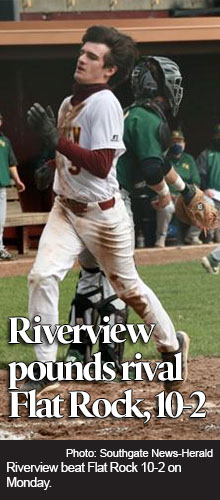 Riverview welcomed in Flat Rock on Monday, May 10 and defeated the visiting Rams by a score of 10-2. 