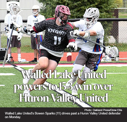 Bowen Sparks' 8 goals leads Walled Lake United over Huron Valley United 